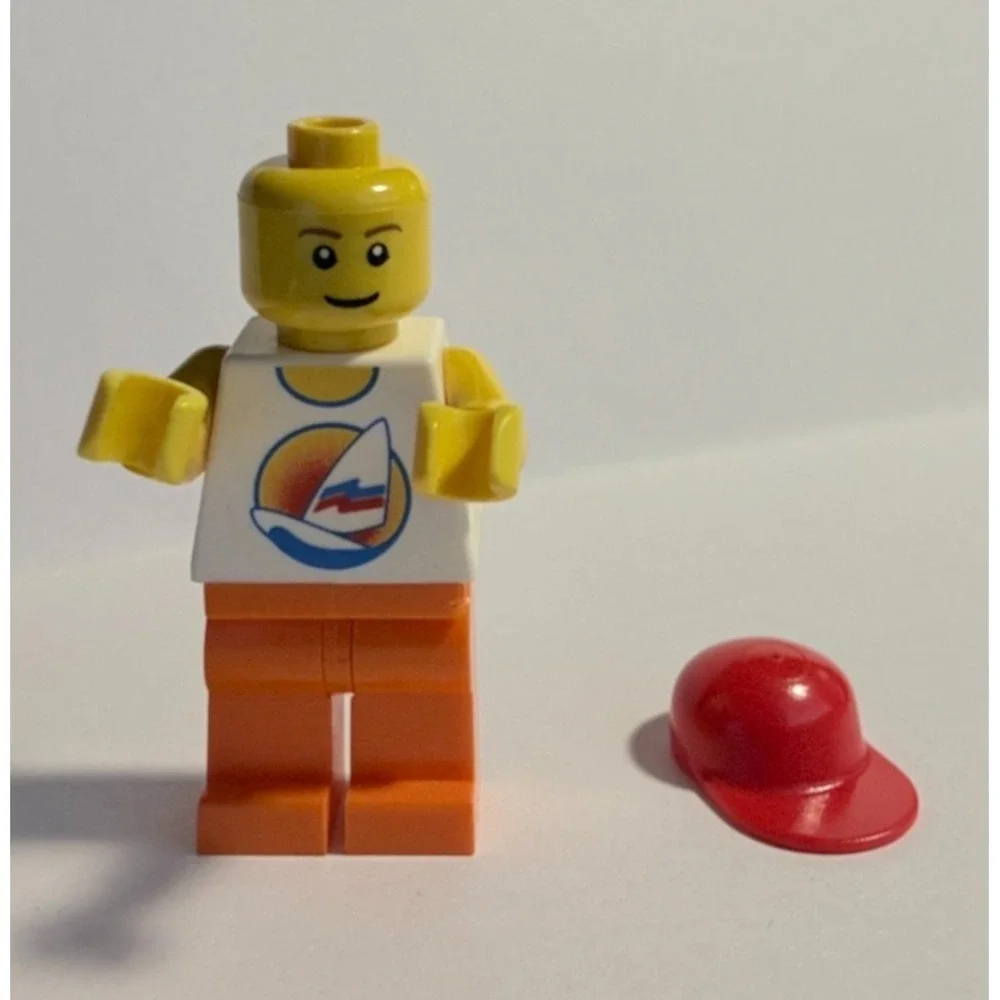 LEGO Minifigure Boy Mindstorms NXT Education Retired 2006-2012 White Tank Top